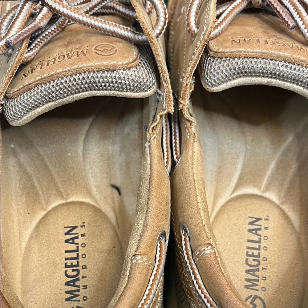 Magellan Outdoors Men’s Brown Suede Boat Shoes